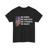 No Kings No Fascists No Tyran T-Shirt, No Kings In America USA Flag Shirt