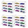 Store88 Tomica Storage Case, Collection Display Case for Miniature Cars, Parking, and Display, Clear (Set of 4)