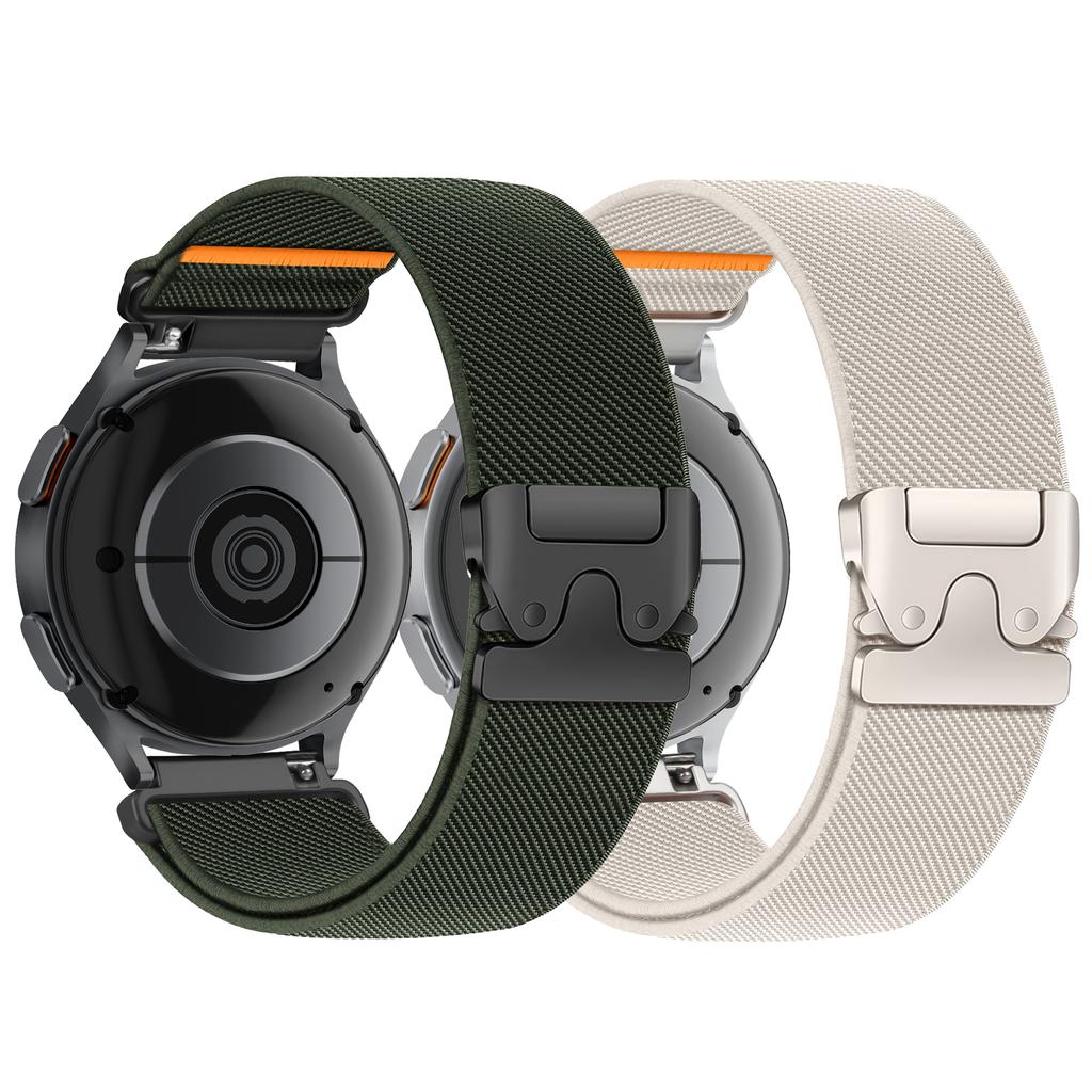 2PCS Parachute Strap for Samsung Galaxy Watch 7/6/5/4 20/22mm Elastic Nylon correa for Garmin/Huawei Watch GT5 Pro/Amazfit band