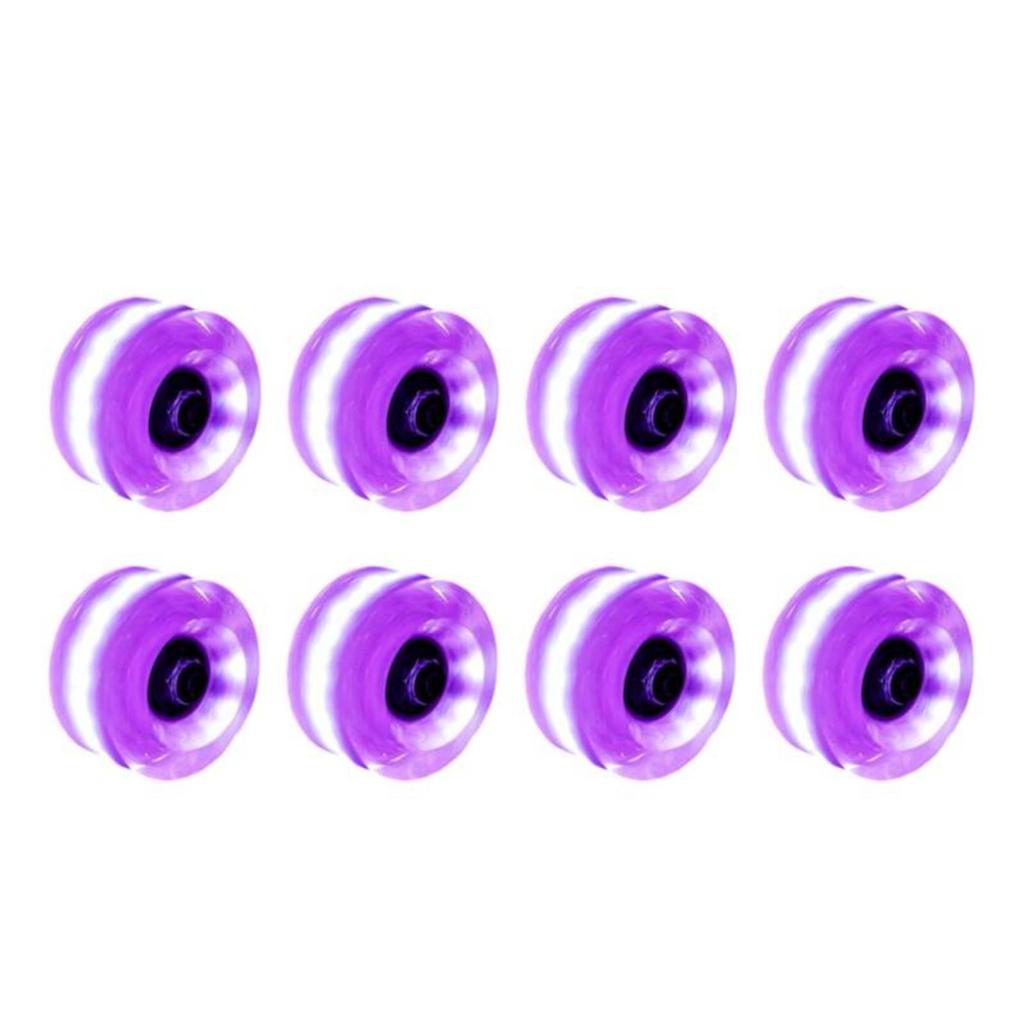 Illuminated-Up Four-Wheel Glide Wheel No Batteries Required Illuminated Up Four-Wheel Glide Wheels Shock Absorbing Non-Slip