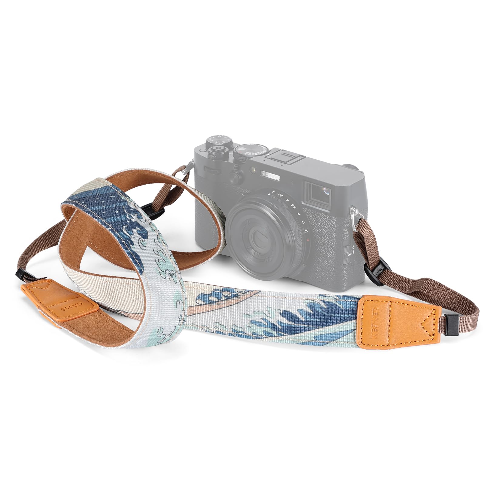 

Camera Shoulder Strap Durable Adjustable Camera Strap Necklace Strap for Cameras Japanese Fuji and Big Wave Art Pattern CA116 [NEEWER] 57 /146cm