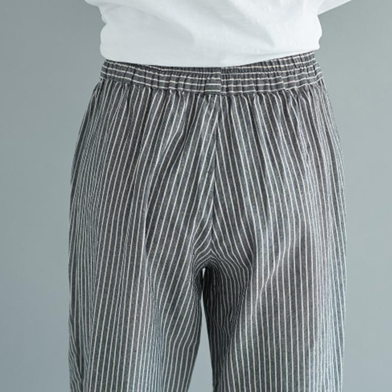 Women's Plus Size Harem Pants With Stylish Stripes And Comfortable Casual Fit