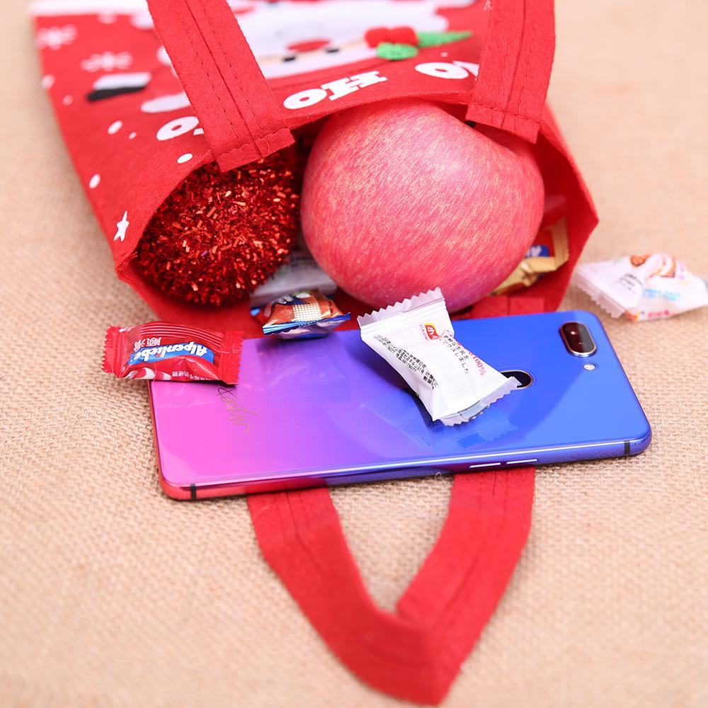 Christmas Decorations Cartoon Sticker Tote Bag Children'S Gift Candy Bag Gift Bag