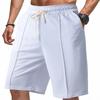 Men'S Straight Work Pants Fashionable And Casual Drawstring Shorts