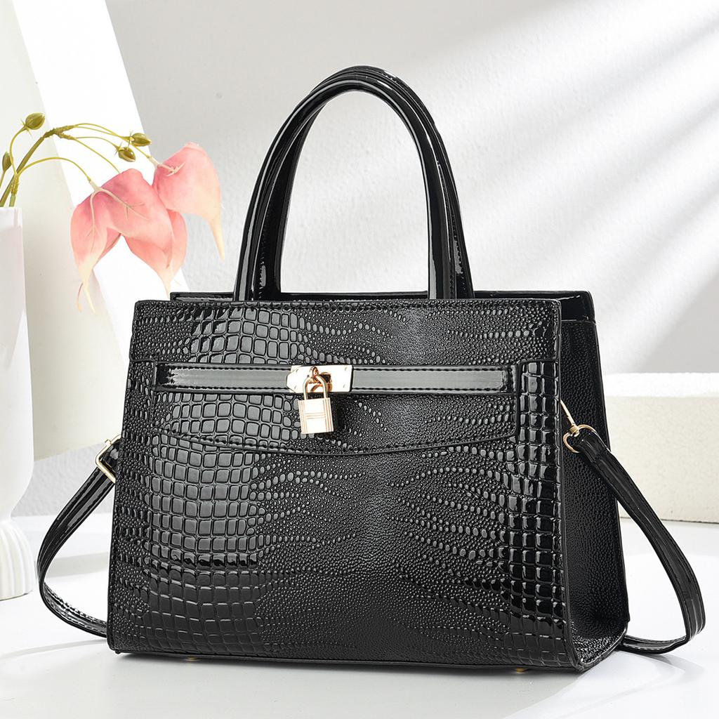 Temperament handbag New large-capacity stone pattern messenger bag Fashion casual commuter shoulder bag