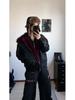 Men's Retro Red Fur Collar PU Leather Cotton Jacket - Heavyweight, Plus Velvet, Thickened, Warm