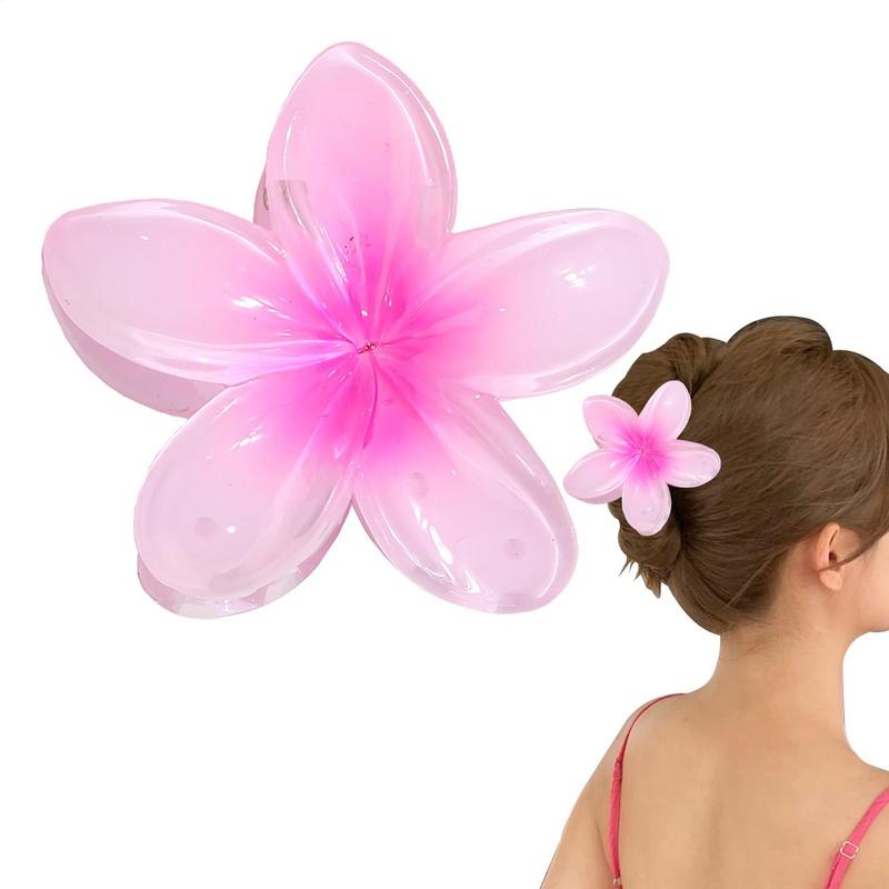 Hawaiian Flower Hair Claw Clips Large Claw for Thick/Thin Hairpins for Women Girls Barrettes Beach Summer Hair Accessories Gifts