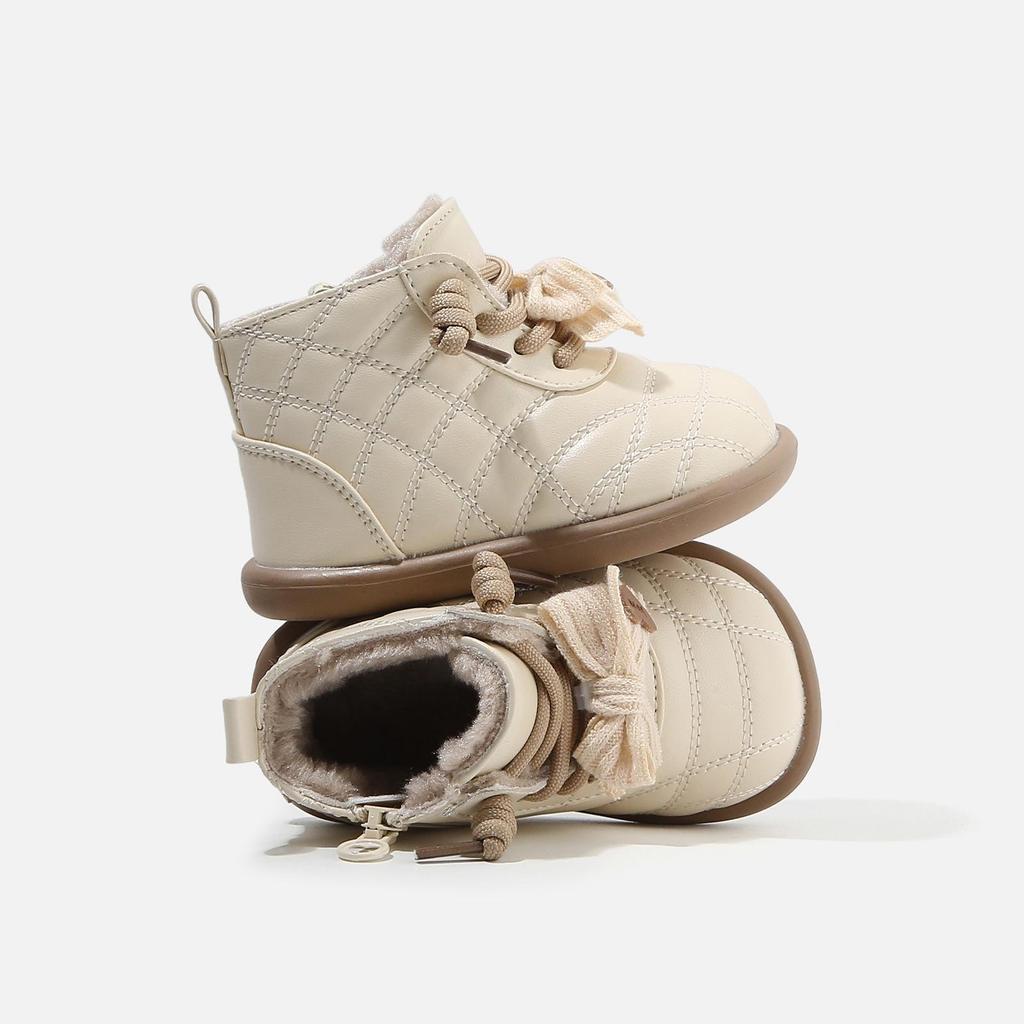 2025 Winter Rutschfeste Weichsohlen Schneestiefel für Kinder - Mit Baumwollvelours für Jungen & Mädchen