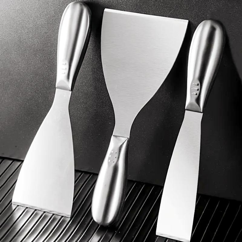 3pcs Stainless Steel Thick Multifunctional Cutting Tool Set, Wall Scraper Tool - Practical Blade, Stainless Steel Scraper