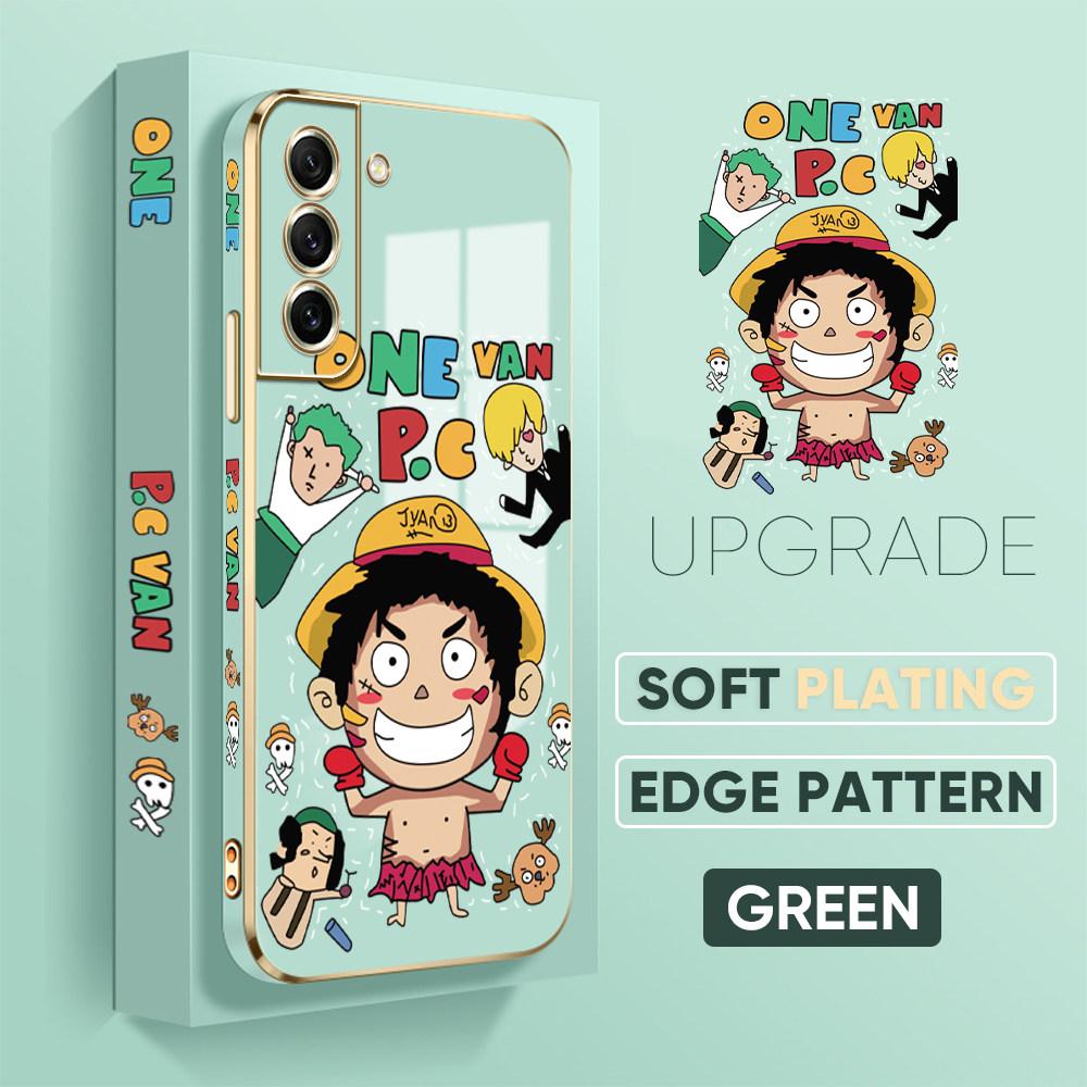 Colorful Printing Patterns Square Edge Pattern Casing Plated Phone Shell Luxury Plating Soft Phone Case for iPhone Motorola Moto OnePlus Samsung