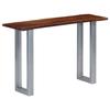 VidaXL Console Table 115 X 35 X 76 Cm Solid Acacia Wood and Iron