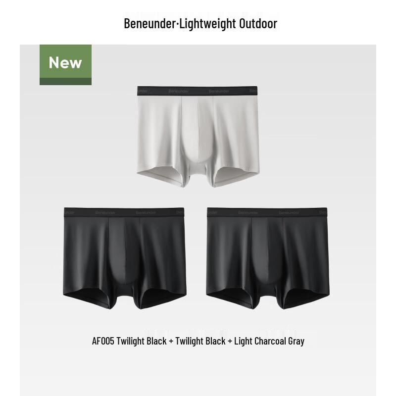 Beneunder Men s Breathable Modal Underwear 3-Pack M