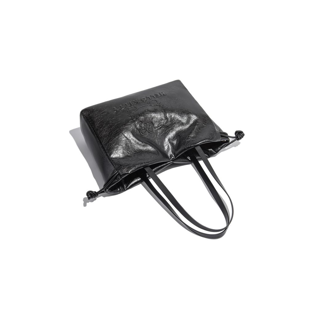 Ny Sanrio Hello Kitty PU Tote Bag, Shoppingveske, Skulderveske Dame Khaki/Svart/Mørk Kaffe SHHF41448