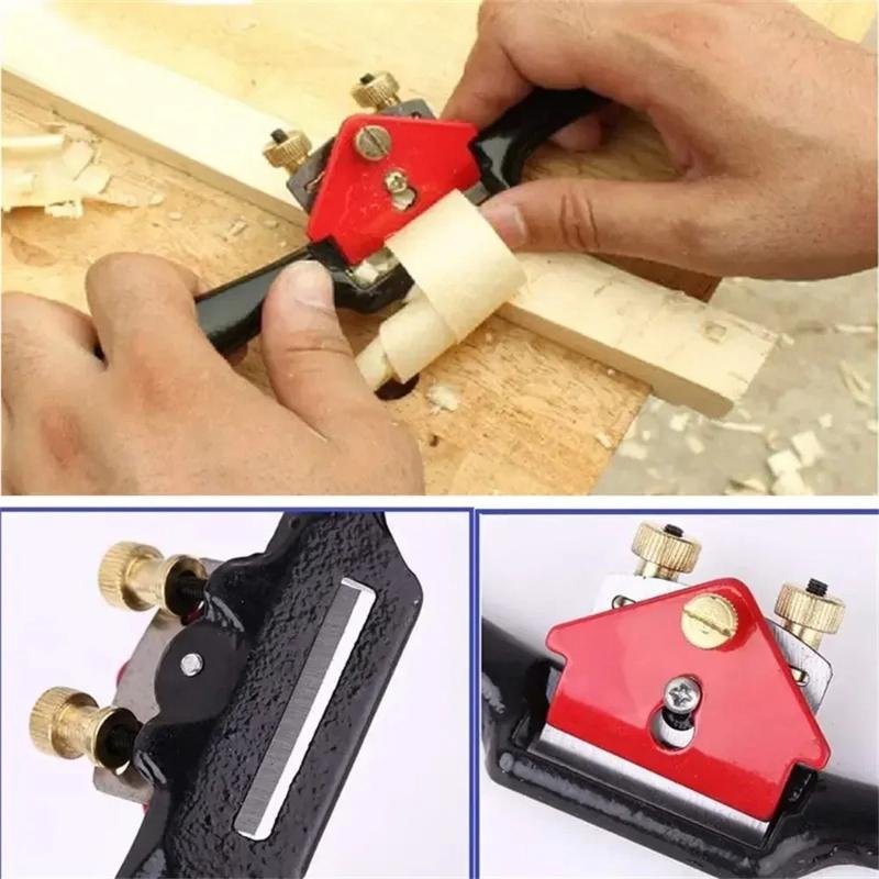 Home handmade wood trimming knife, carpenter's hand pushed wood planer, carpenter's DIY iron handle straight line planer tool