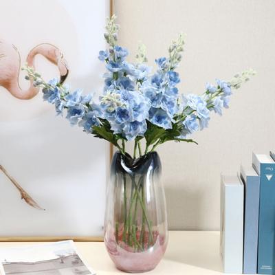Künstliche Blumen Verstellbare Kunststoffäste Seidenstoffblüten Realistisches Violettes Design Imitationsblume Hochzeitssäle Heimdekoration