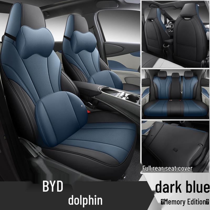 BYD Dolphin Car Seat Cover - Full Wrap, Leather, All-Season Universal Fit