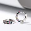 Rhinestones Ear Cuffs Multicolor Zircon Stone Ear Clips Hypoallergenical Trendy Earrings Accessory for Stylish Outfits