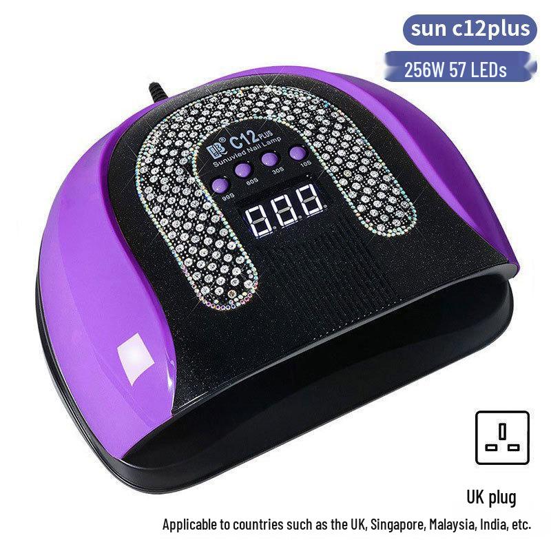 256W High Power UV/LED Dual Light Nail Curing Lamp
