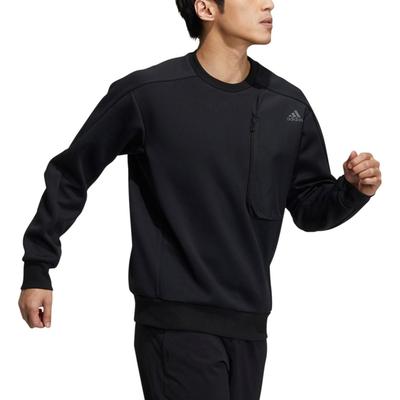 Sweatshirts Men's Black Crew Neck Moderate Regular H39295