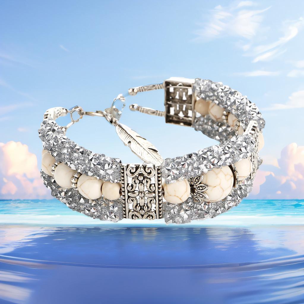 Exquisite Handmade Turquoise Bead Bracelet For Women And Men Original Design