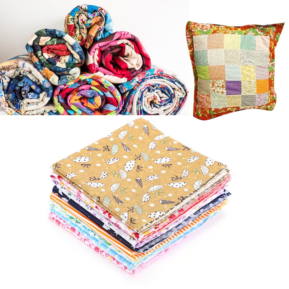 56pcs Square Cotton Fabric 25x25cm Sewing Tissue Floral Print Household Handcraft DIY Accessories