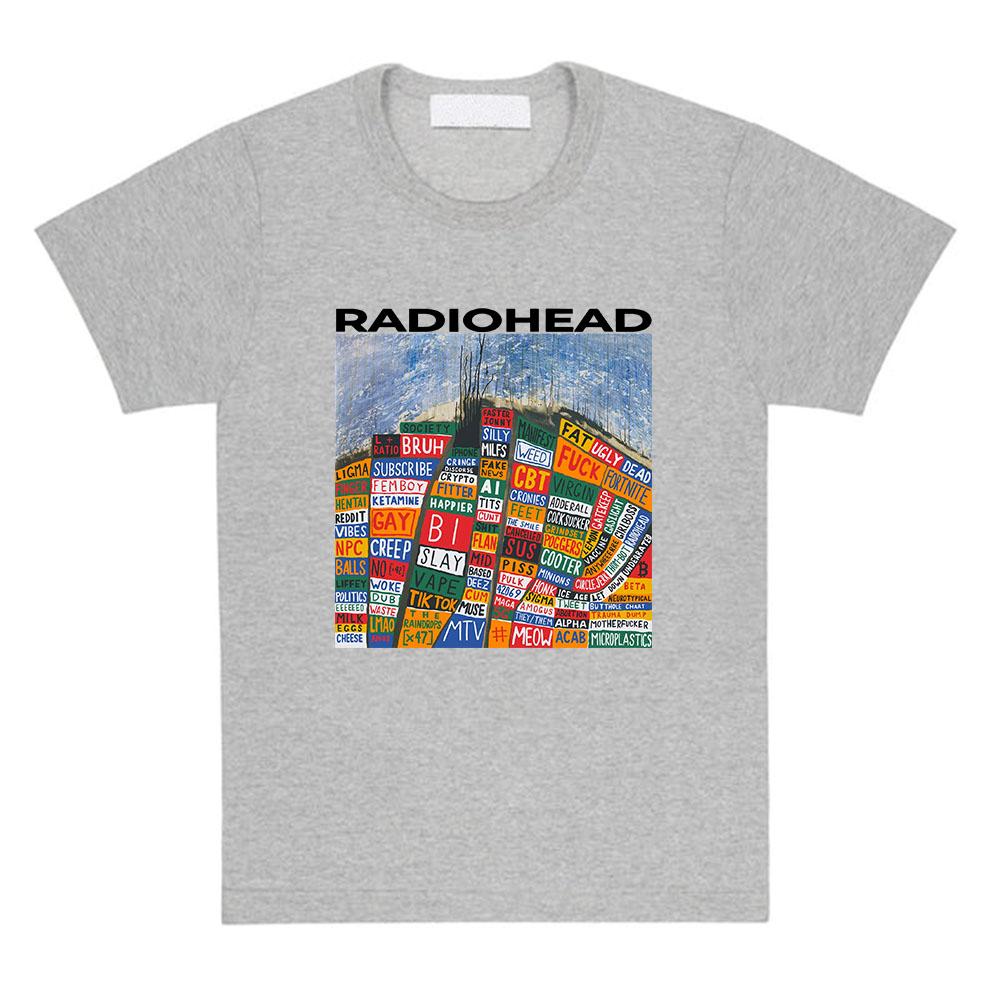 Hail To The Thief Radiohead Tshirts Cotton Short Sleeve Fashion T-shirt Loose Casual Unisex Streetwear Women Men Clothing