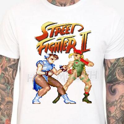 Street Fighter 2 Cammy Chun-Li T-shirt 100% Cotone Magliette Uomo Top - Taglie Uomo e Donna S-XXL Retro Gaming