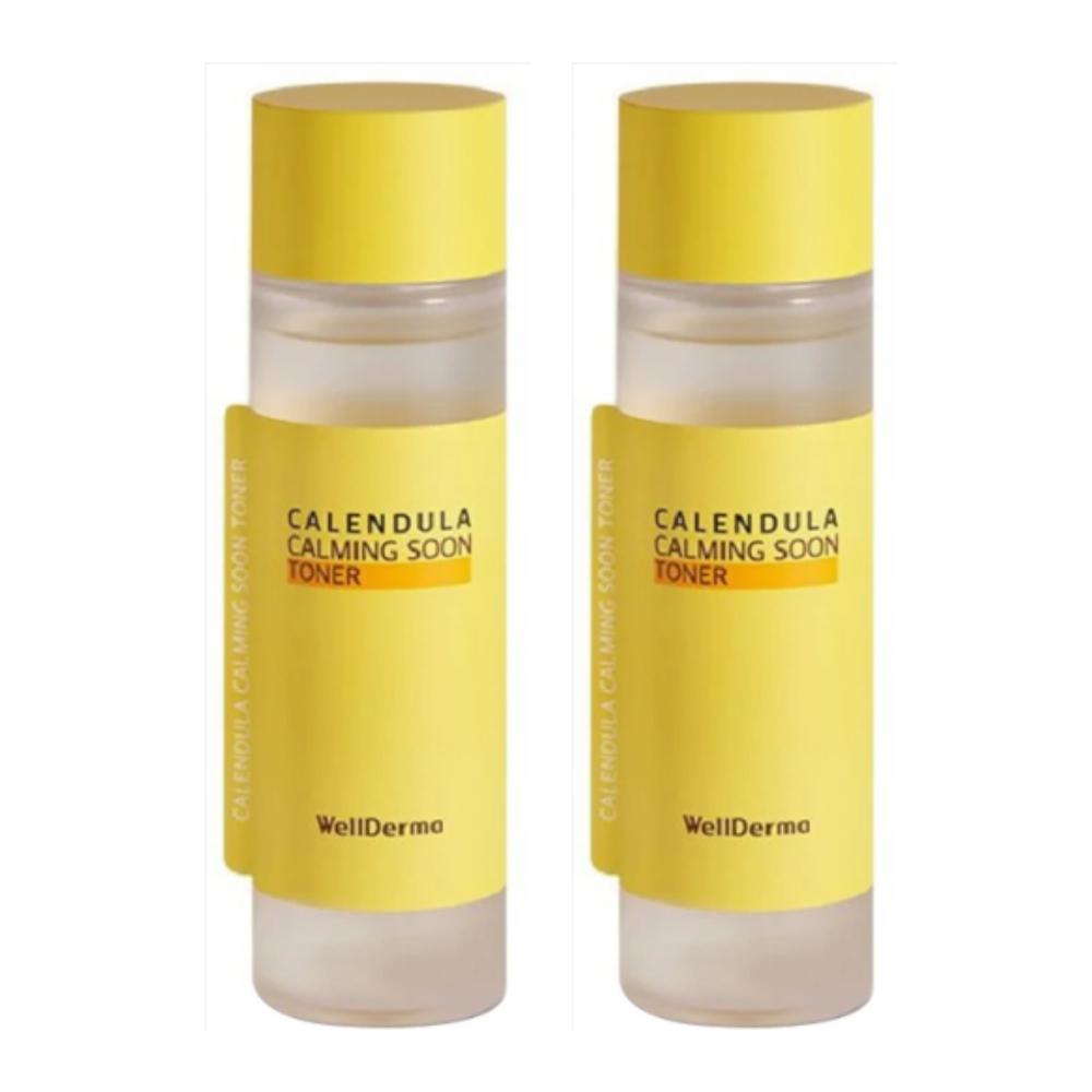 WellDerma / Calendula Calming Pure Moisture Toner / 150ml 1+1 Set / Soothing & Hydrating Refiner / Made in Korea