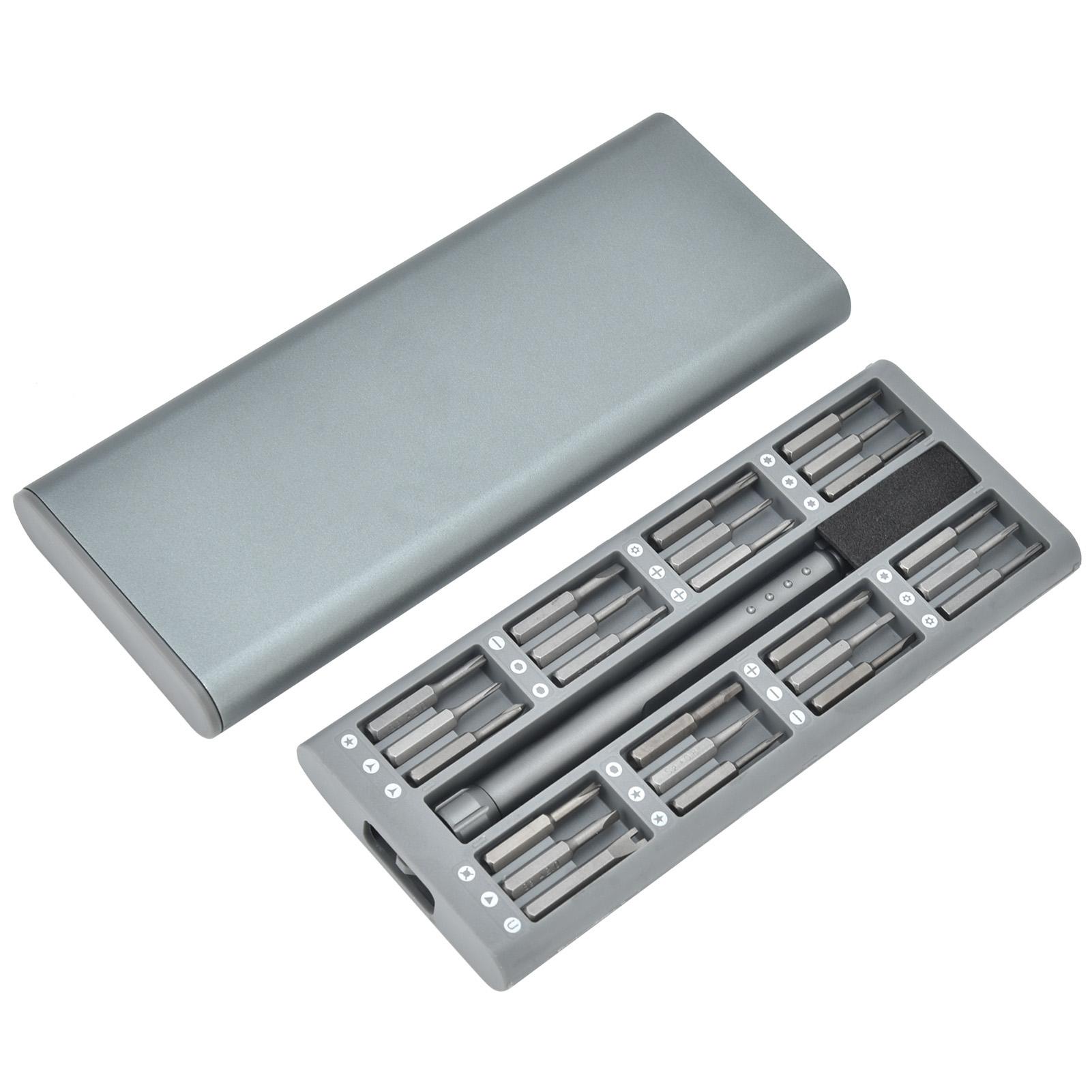 

24Pcs Screwdriver Bit 1Pc Handle Magnetic Manual Tightening Tool Replacement JM8168