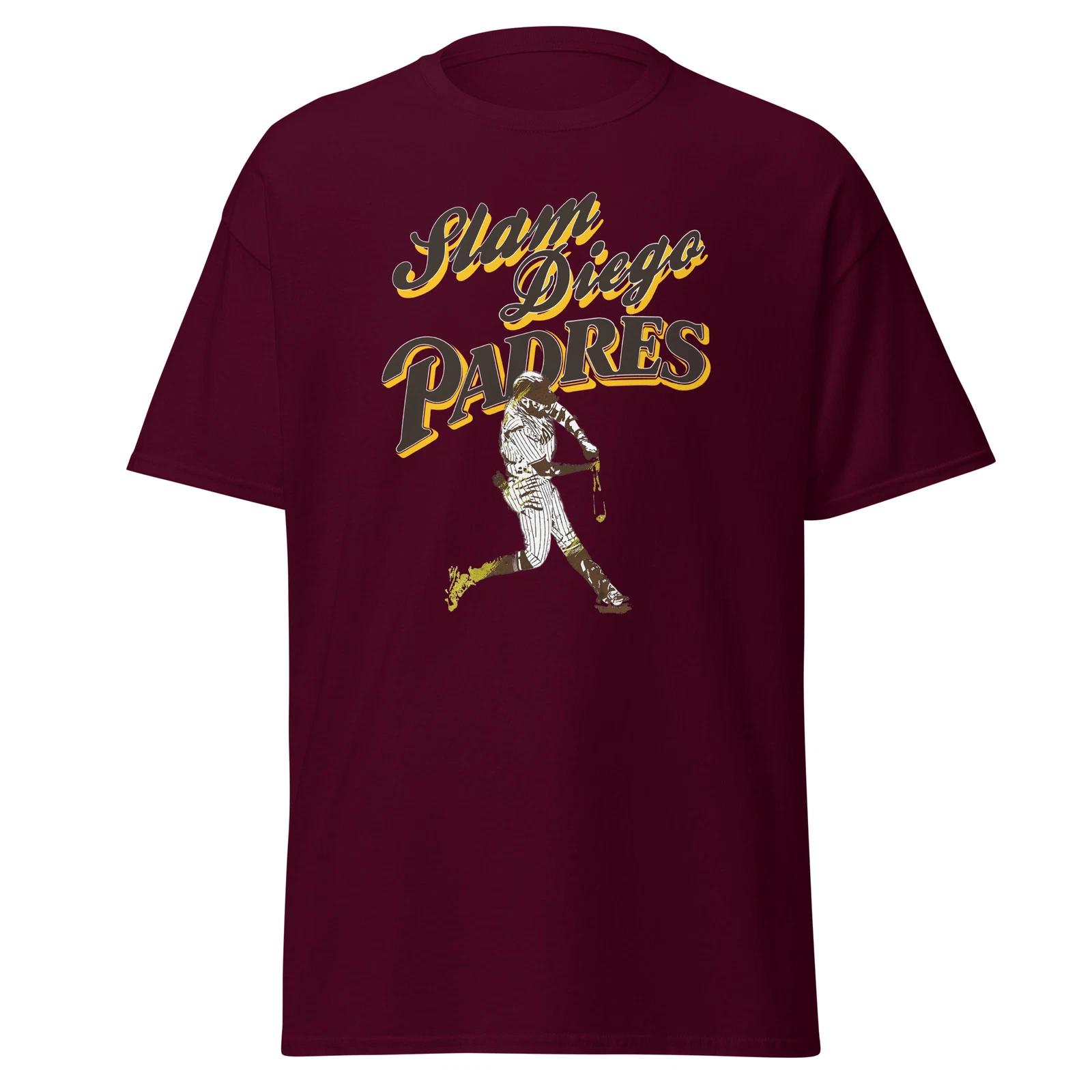 Men s and Women s T-shirts Slam Diego padres classic tee baseball shirt XXXL