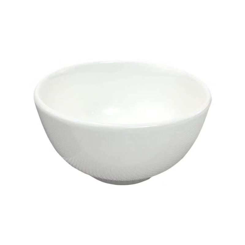 Yueyu White Ceramic Thickened Rice Bowl