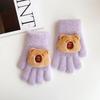 Capybara Mittens Thicken Keep Warm Gloves Portable Gloves  Outdoor