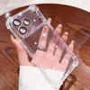 Luxury Transparent Shockproof Soft Phone Case for iPhone 17 Air 16 15 14 13 12 Pro Max 11 Clear Case Camera Protection Cover