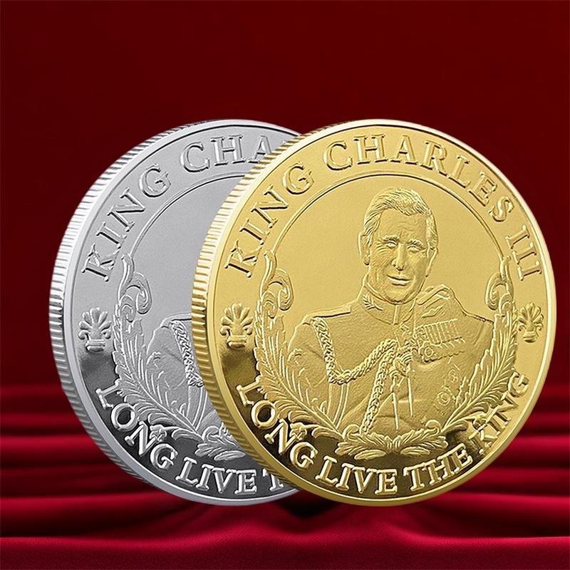 King Charles Lll Commemorative Coin Modern Minimalist Style Home Office Decor
