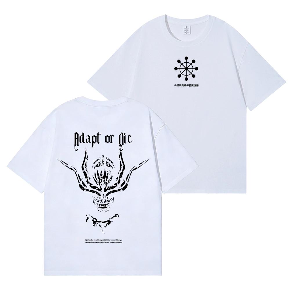 

2026 New Makora Jujutsu Kaisen Back Art Cotton Tee Highquality Streetwear Tshirts Suitable for Both Unisex Women Summer Tshirt S