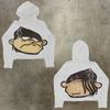 Womens Y2K Oversized Hoodie Cartoon Graphic Print Streetwear Casual Sweatshirt