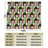Mafaldas Break Time Sitting and Relaxing Position Flannel Blankets Creative Throw Blanket for Home Hotel Sofa 125*100cm Quilt,