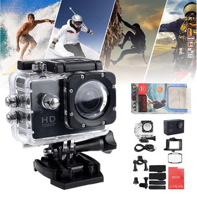 Mayitr 1 sada Full HD akční kamera sportovní videokamera vodotěsná DVR helma GoPro