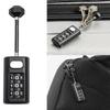 Creative Luggage Zipper Padlock 3 Digit Password Lock Mini Portable Travel Backpack Resettable Coded Lock Dormitory Cabinet Lock