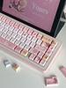 Keycaps Cute Rabbit Cherry Pbt Blossom Letter Caps Pink Keycap 139 Key 2.25/2/7U Space Bar Alice Layout Keycap