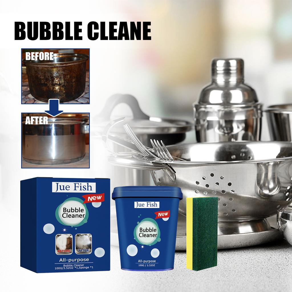 Stainless Steel-Specific Cleaning Paste–Powerful Stain & Dirt Removal,2-in-1 Polishing&Protection,Suitable for Kitchen&Bathroom