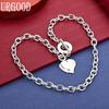 925 Sterling Silver Romantic Heart Necklace - Banquet Gift Jewelry