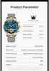 OLEVS Watches for Men Skeleton Flywheel Automatic Mechanical Men's Watches 24 Hour Moon Phase Waterproof Luxury Man Watch 6740