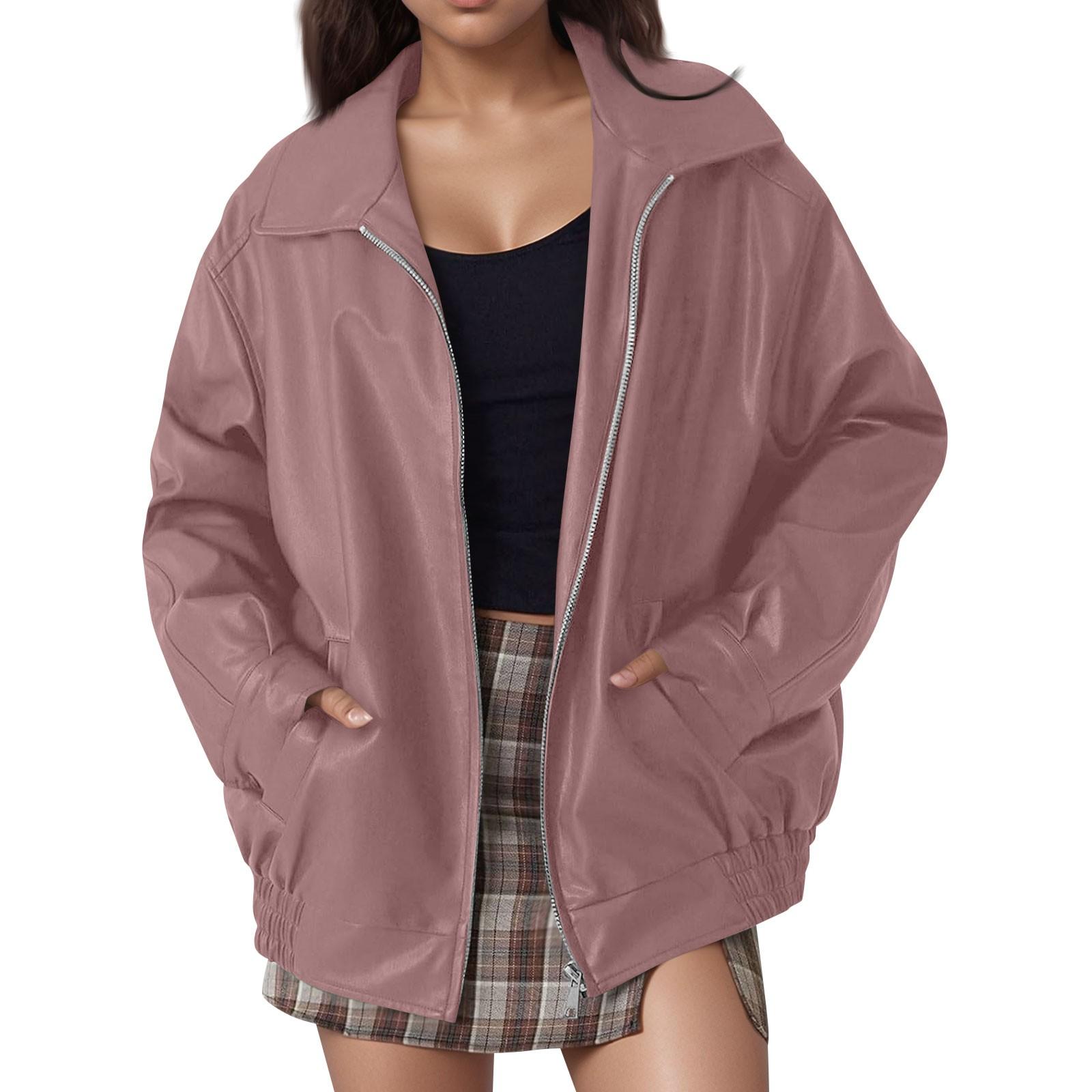 

Женская вельветовая рубашка, блузка с длинным рукавом, повседневная куртка, пальто с карманами L розовый