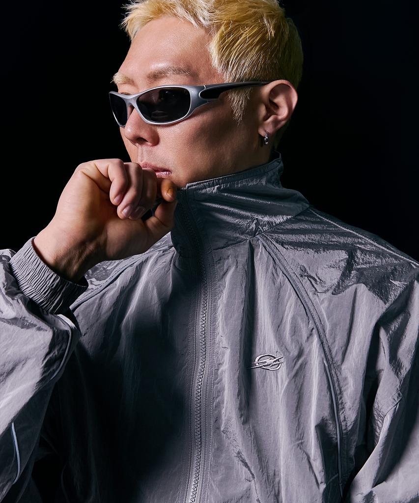 Therank Dry Shell Hybrid Track Jacket [Metallic Gray]