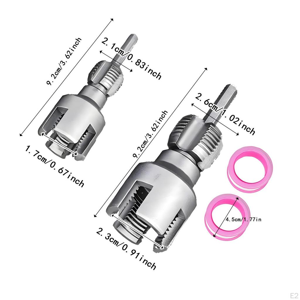 2x Tube Threader Plumbing Tools Accessory Versatile Practical Opener Rethreading Tool for Electric