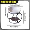 Ceramic Oil Melt Burner Home Decor Aroma Furnace Metal Frame for Yoga Bedroom Meditation