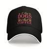 I Love Dogs and Coffee Baseball Cap Polyester Casual Adjustable Sun Hat Adult Summer Outdoor Cap