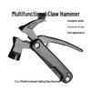 Compact Outdoor Multi-Tool Hammer: Portable, Folding, Multifunctional Claw Design for Camping.