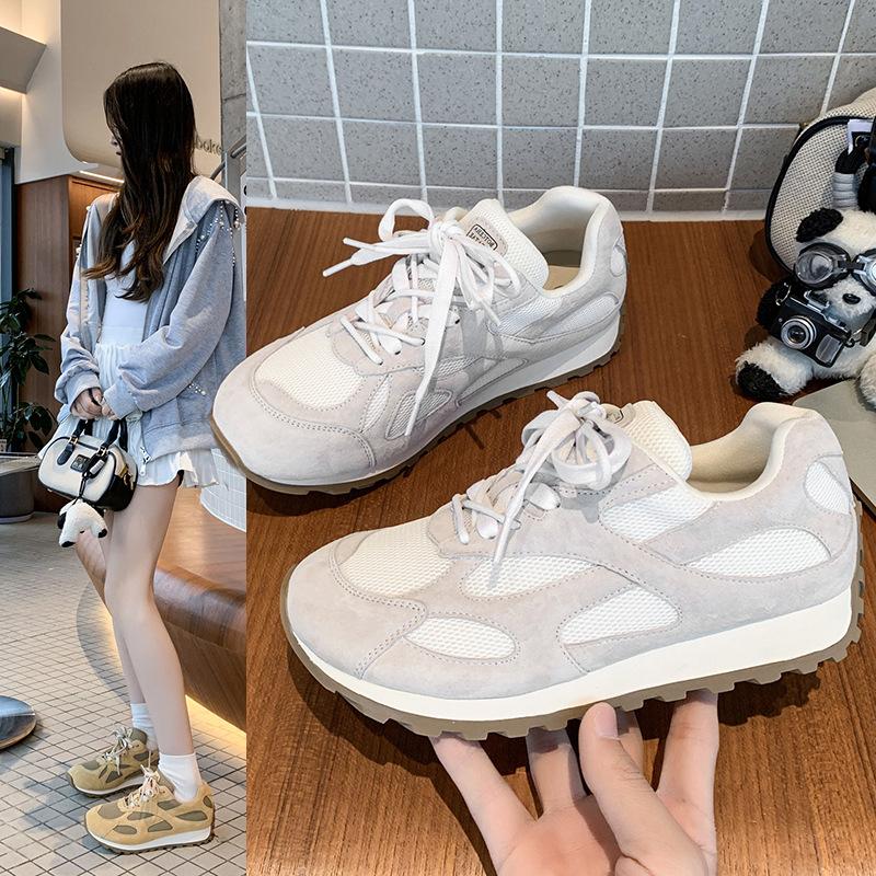 Thick-soled Heightening Dad Shoes Mesh Breathable Color Matching Sports and Leisure Shoes Women's 2025 New Comfortable and Versatile Forrest Gump Shoe